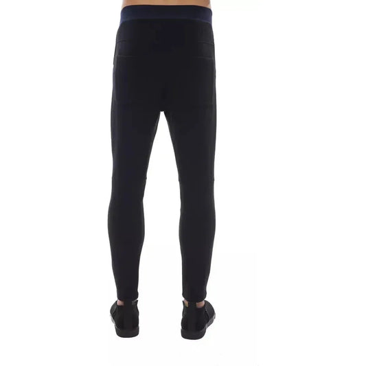Nicolo Tonetto Black Polyamide Men Pants Nicolo Tonetto Dark Slate Gray