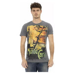 Trussardi Action Gray Cotton Men T-Shirt TR-22753-S