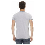 Trussardi Action Gray Cotton Men T-Shirt TR-22749-XL