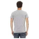 Trussardi Action Gray Cotton Men T-Shirt TR-22708-M
