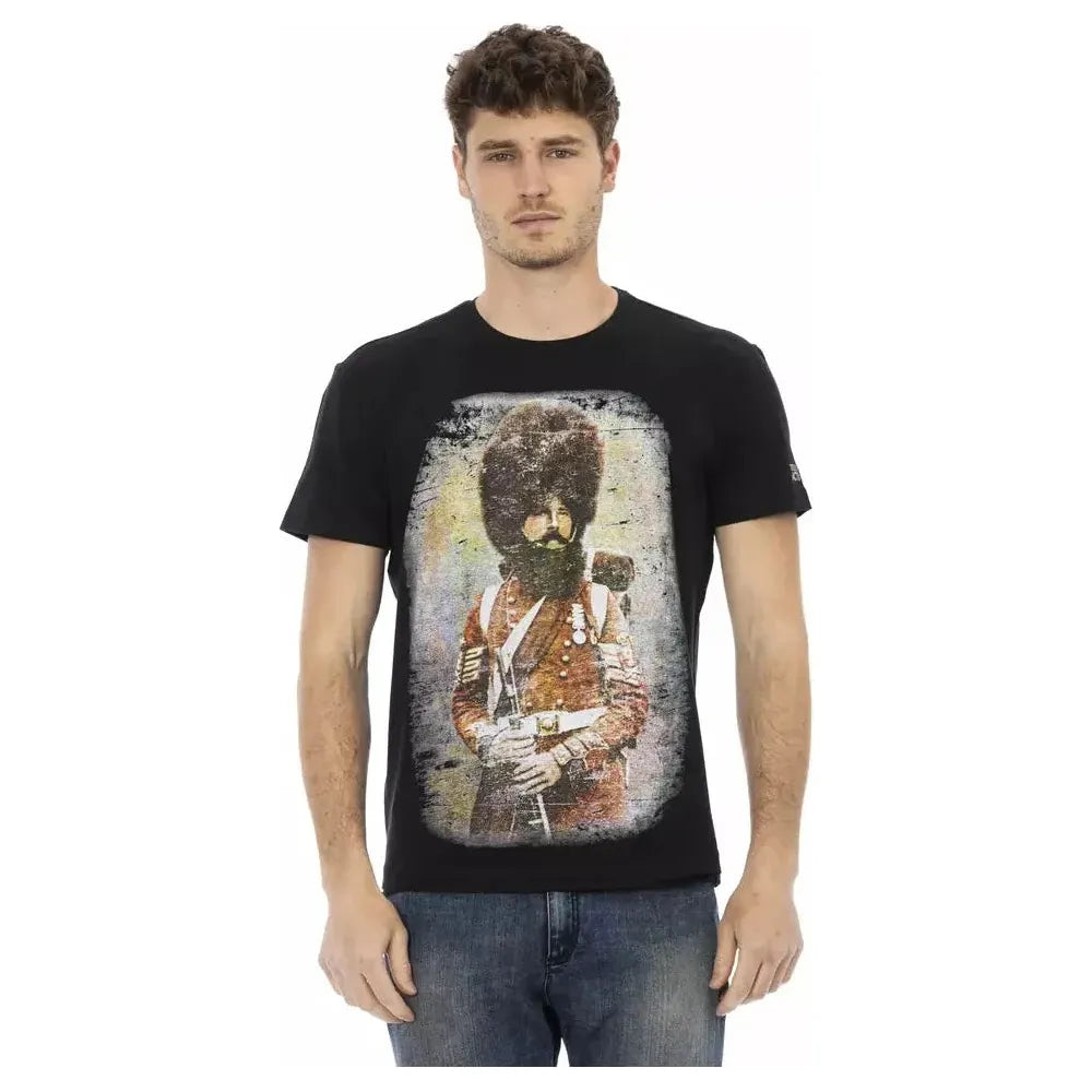 Trussardi Action Black Cotton T-Shirt