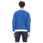 Baldinini Trend Blue Cotton Men Sweater