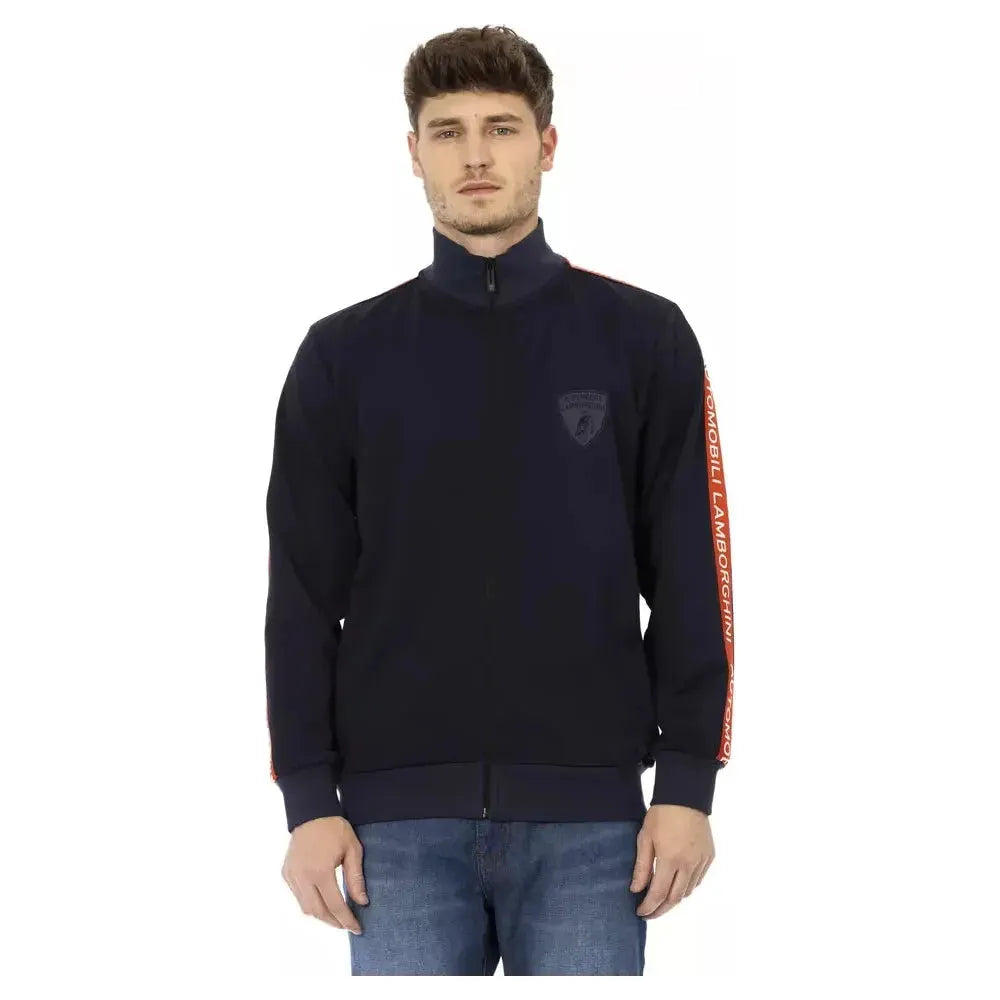 Automobili Lamborghini Blue Polyester Sweater