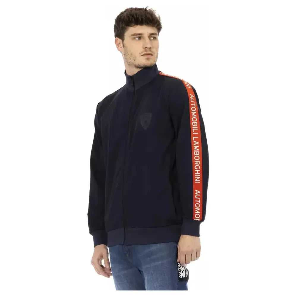 Automobili Lamborghini Blue Polyester Sweater