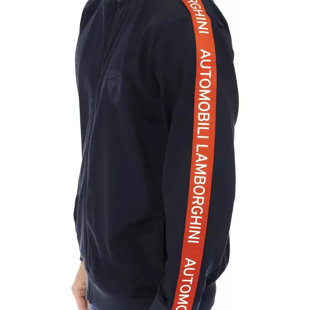 Automobili Lamborghini Blue Polyester Sweater