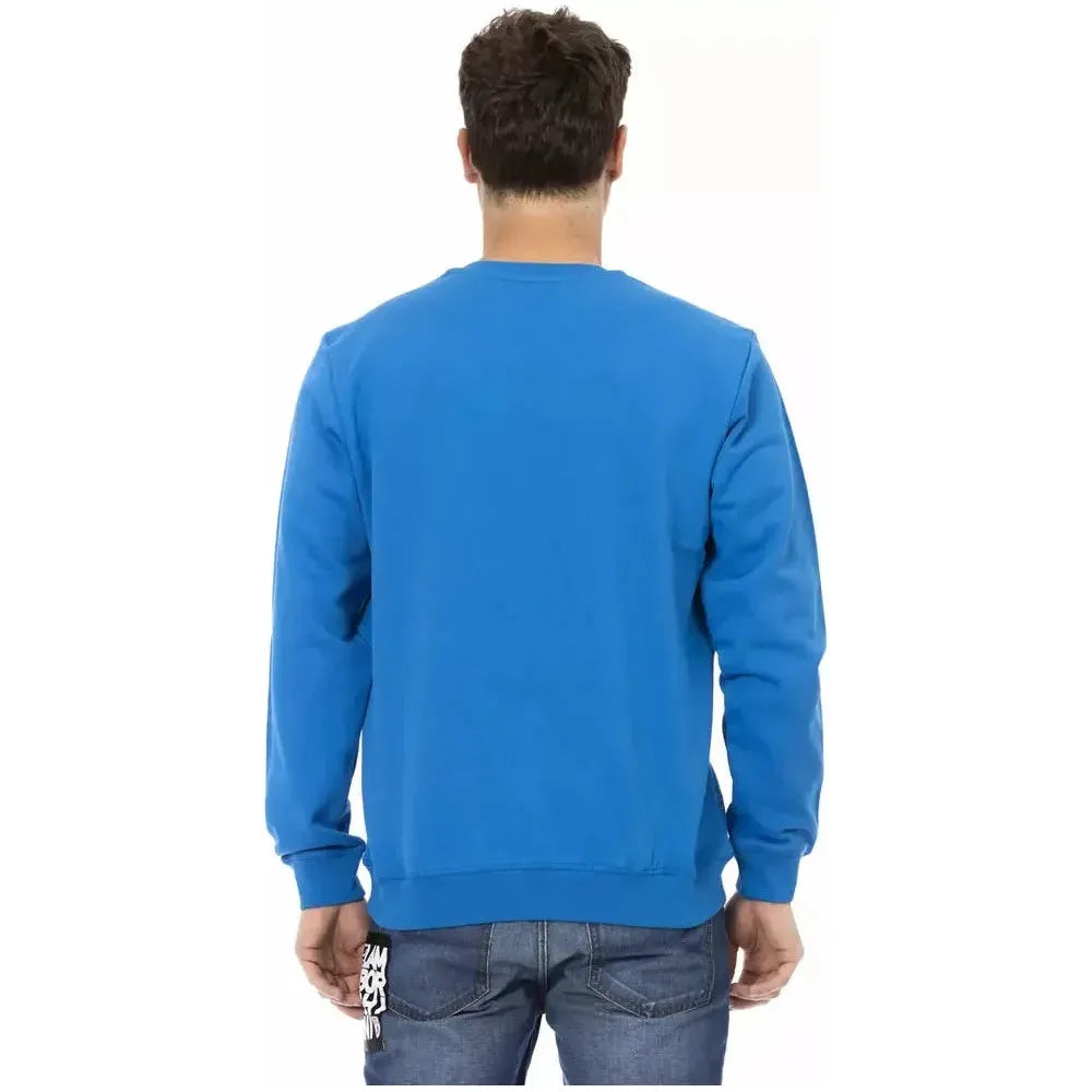 Automobili Lamborghini Blue Cotton Sweater