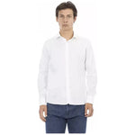 Baldinini Trend White Cotton Men Shirt