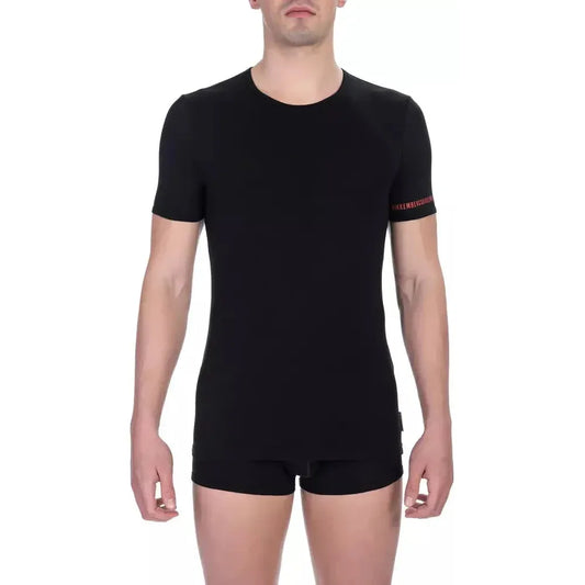 Bikkembergs Black Cotton Men T-Shirt Twin Pack