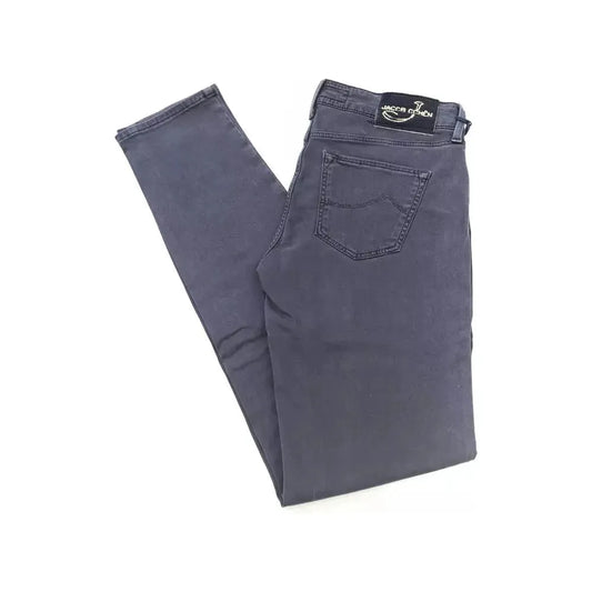 Jacob Cohen Blue Cotton Women Jeans Jacob Cohen Dim Gray