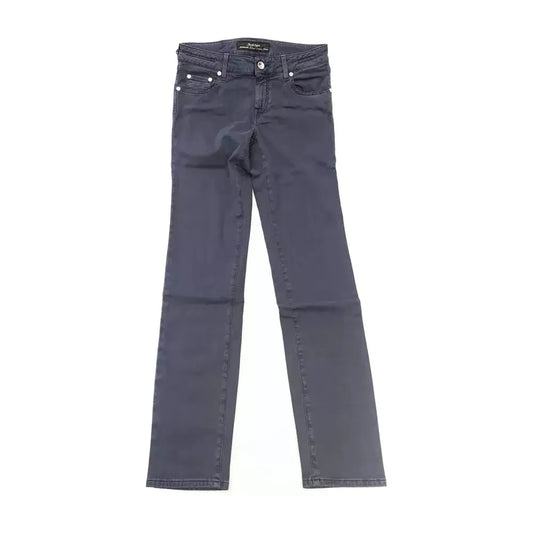 Jacob Cohen Blue Cotton Women Jeans Jacob Cohen Dim Gray