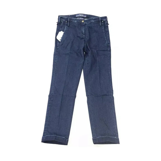 Jacob Cohen Blue Cotton Women's Chino Jean Jacob Cohen Dark Slate Gray