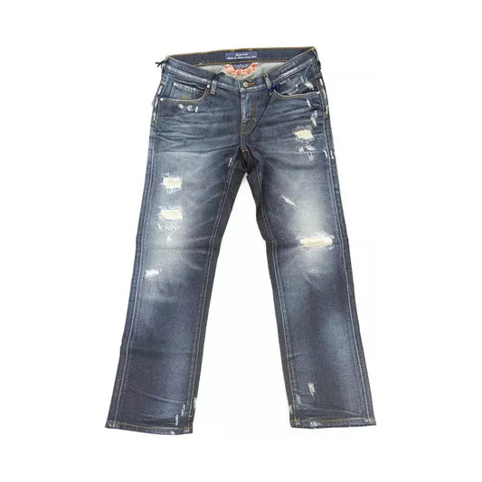 Jacob Cohen Blue Cotton Women Jeans With Pony Skin Label Jacob Cohen Dim Gray