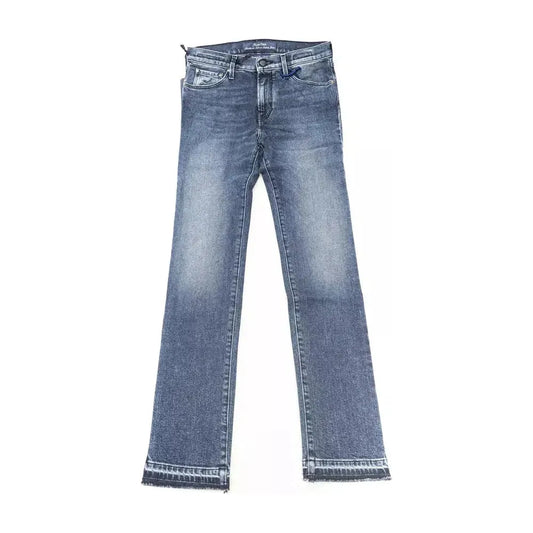 Jacob Cohen Blue Cotton Women Jeans Jacob Cohen Slate Gray