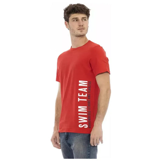 Bikkembergs Red Cotton Men T-Shirt Bikkembergs Sienna