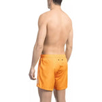 Bikkembergs Orange Polyester Men Swim Short