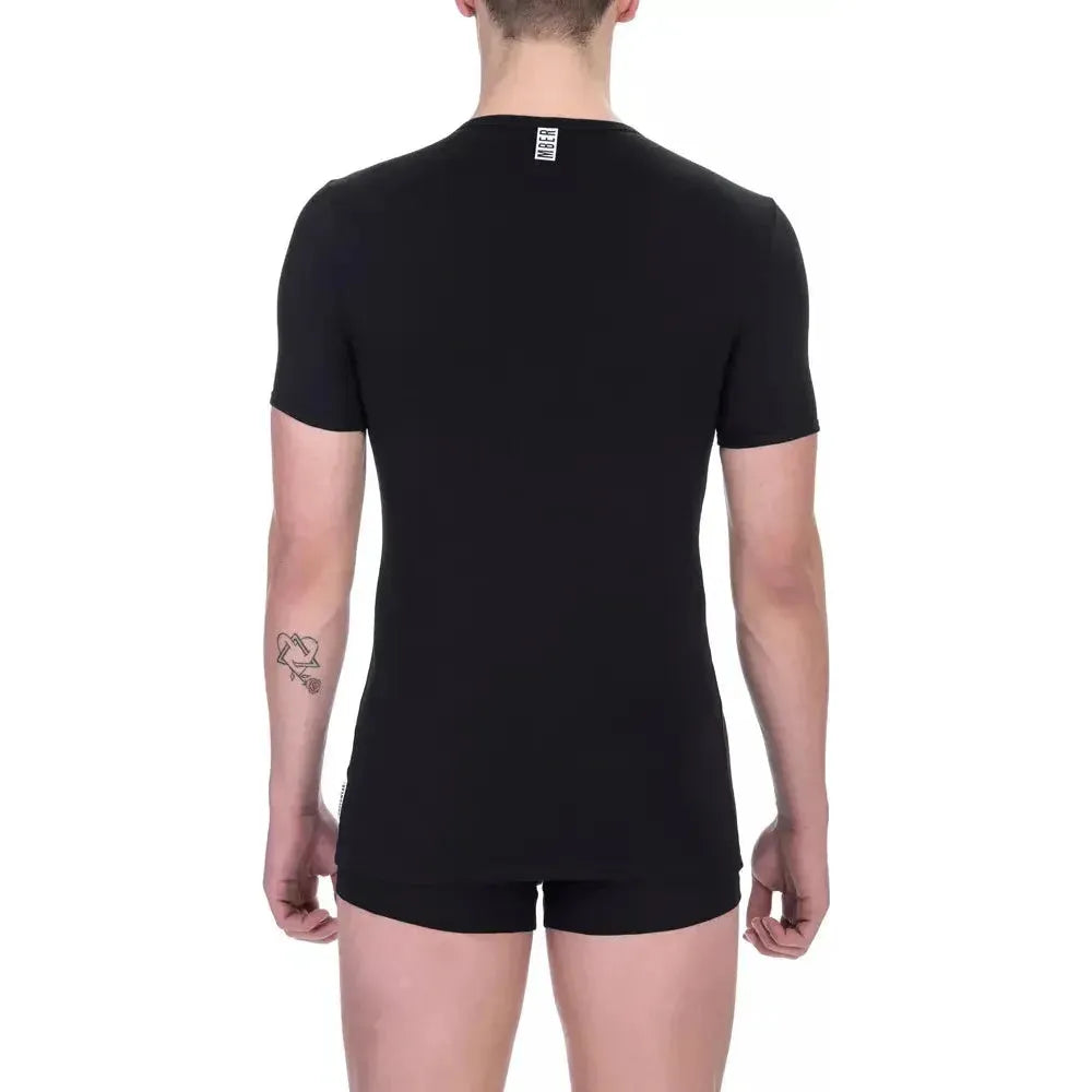 Bikkembergs Black Cotton T-Shirt
