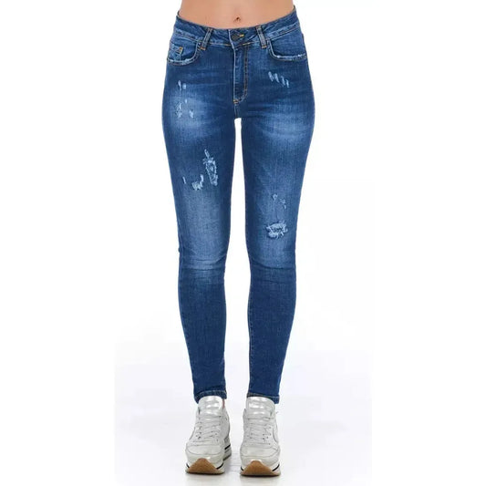 Frankie Morello Blue Denim Women Jeans Frankie Morello Lavender