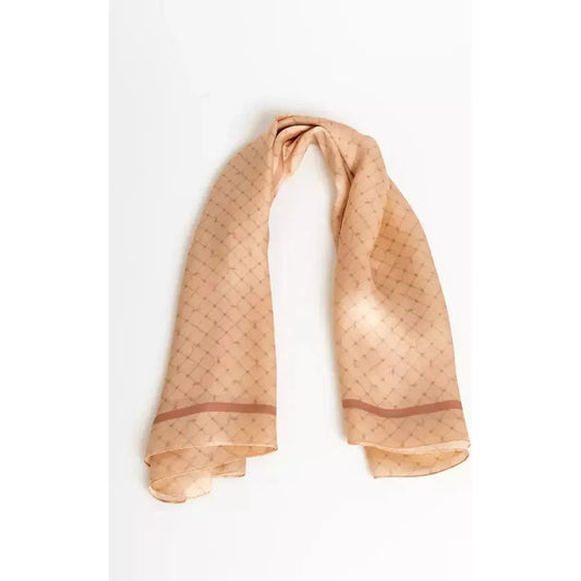 Trussardi Multicolor Silk Women Scarf Scarf Trussardi Misty Rose