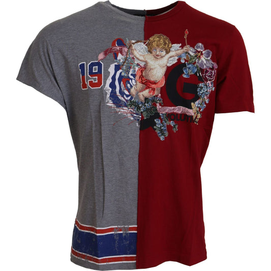 Dolce & Gabbana Floral Angels Crew Neck T-Shirt Dolce & Gabbana Dark Olive Green