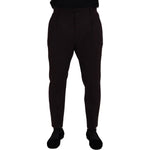 Dolce & Gabbana Brown Cotton Chino Men Pants
