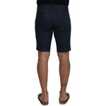 Dolce & Gabbana Elegant Blue Cotton Blend Shorts Dolce & Gabbana Black