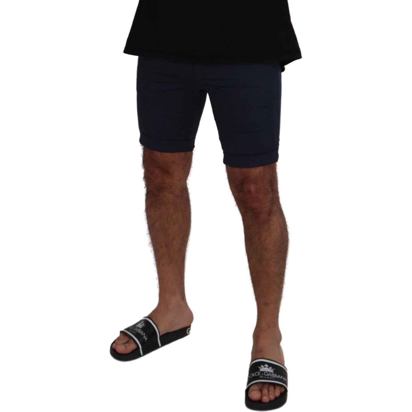 Dolce & Gabbana Blue Bermuda Low Waist Men Shorts