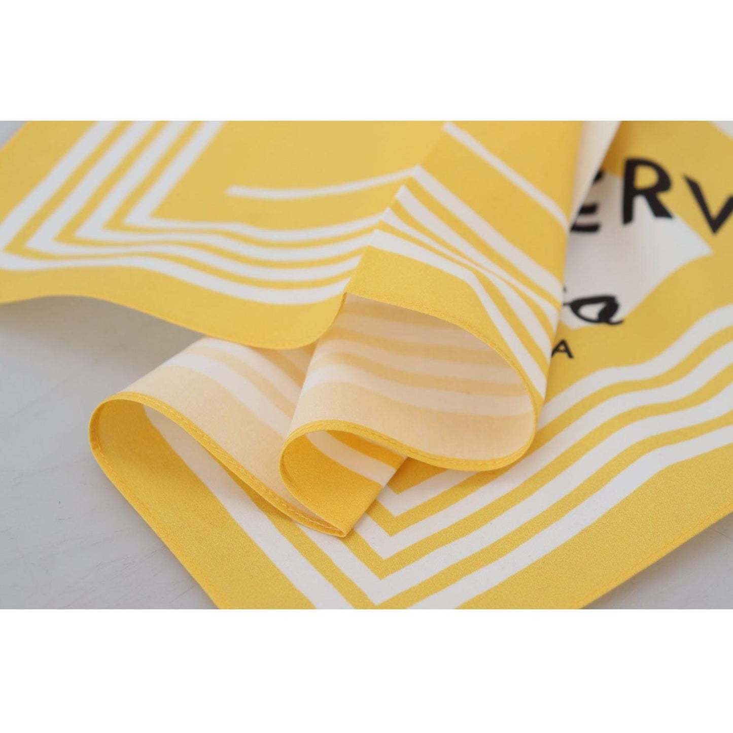 Dolce & Gabbana Yellow Portocervo Cotton Shawl Wrap Scarf MS6469