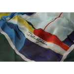 Dolce & Gabbana Multicolor Sorrento DG Shawl Fringe Scarf
