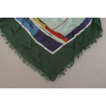 Dolce & Gabbana Multicolor Sorrento DG Shawl Fringe Scarf