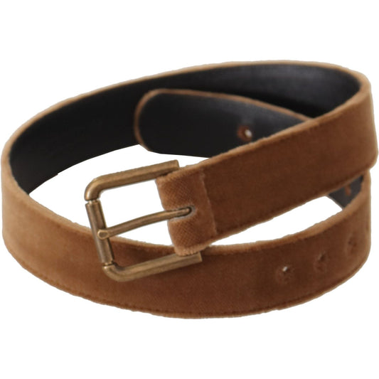 Dolce & Gabbana Elegant Engraved Buckle Leather Belt Dolce & Gabbana Dark Slate Gray