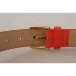 Dolce & Gabbana Orange Leather Devotion Heart Micro Bag Headphones Belt