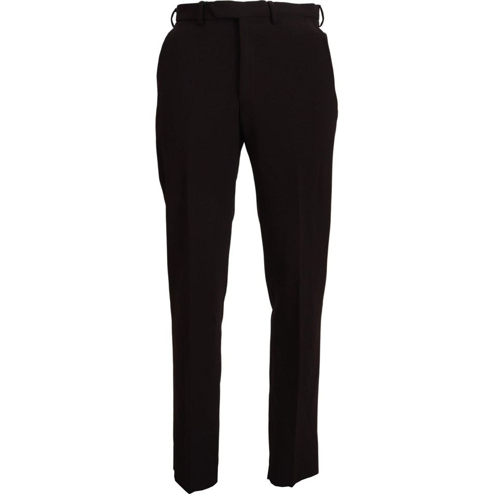 BENCIVENGA Brown Straight Fit Formal Men Pants