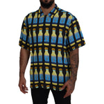 Dolce & Gabbana Multicolor Printed Viscose Casual Shirt
