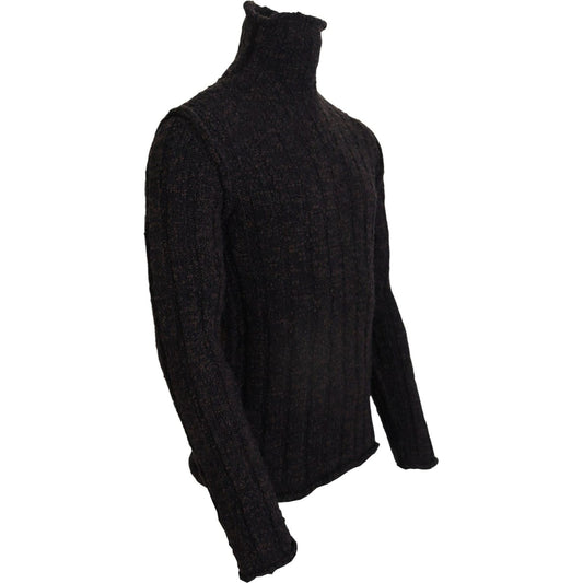 Dolce & Gabbana Elegant Turtleneck Wool-Blend Sweater Dolce & Gabbana Black