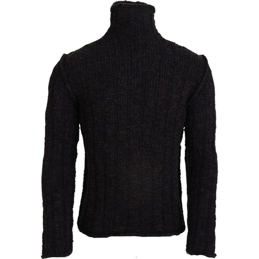 Dolce & Gabbana Elegant Turtleneck Wool-Blend Sweater Dolce & Gabbana Black
