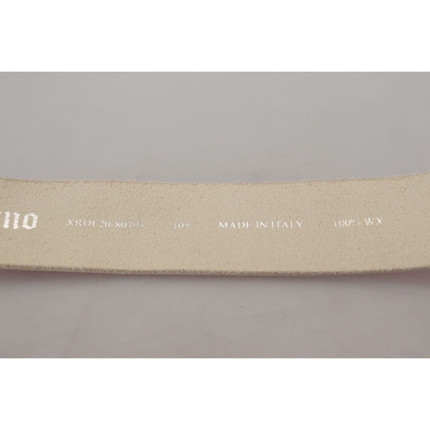 John Galliano Pink Leather Letter Logo Round Buckle Waist Belt