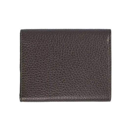 Trussardi Brown Leather Women Wallet Trussardi Dark Slate Gray