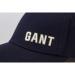 Gant Elegant Blue Cotton Baseball Hat Gant Black