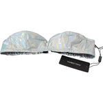 Dolce & Gabbana Silver Holographic Effect Bustier Brassiere Top