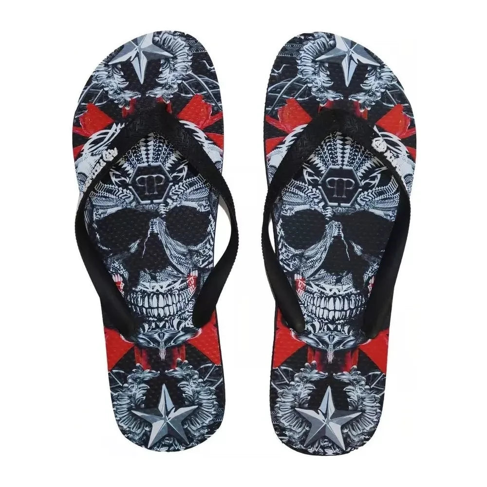 Philipp Plein Multicolor Polyester Women Flip Flop