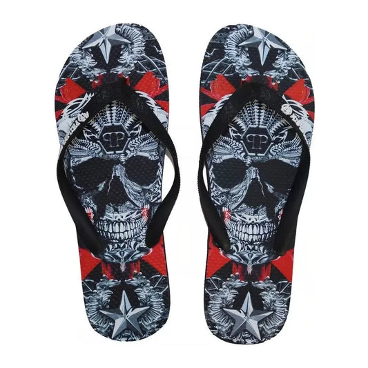 Philipp Plein Multicolor Polyester Women Flip Flop