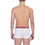 Bikkembergs White Cotton Men's Underwear Trunk Duo Pack