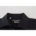 Dolce & Gabbana Black GOLD Cotton Collared Long Sleeve Shirt TSH83806-41