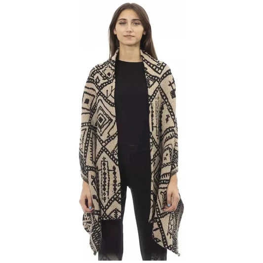 Alpha Studio Brown Wool Women Scarf Alpha Studio Tan