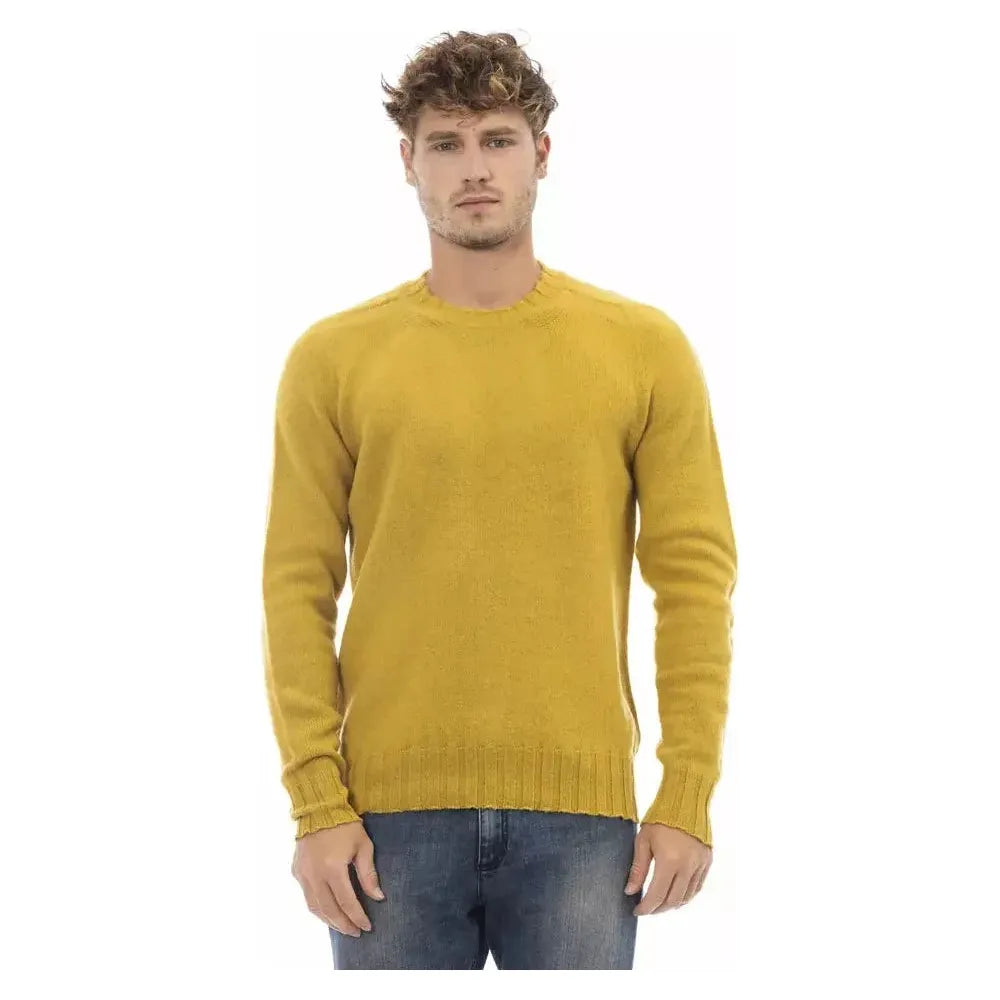 Alpha Studio Yellow Wool Sweater