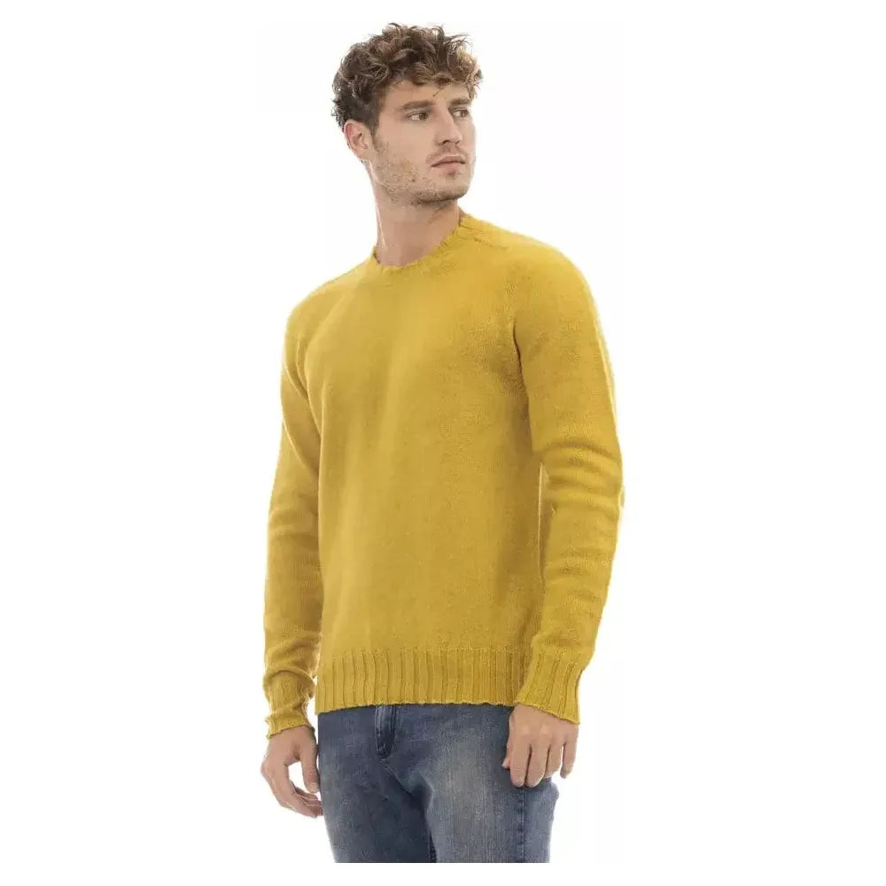Alpha Studio Yellow Wool Sweater