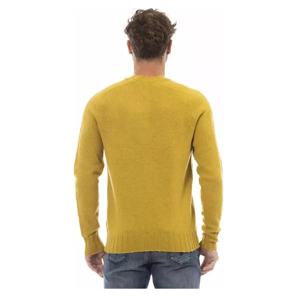 Alpha Studio Yellow Wool Sweater
