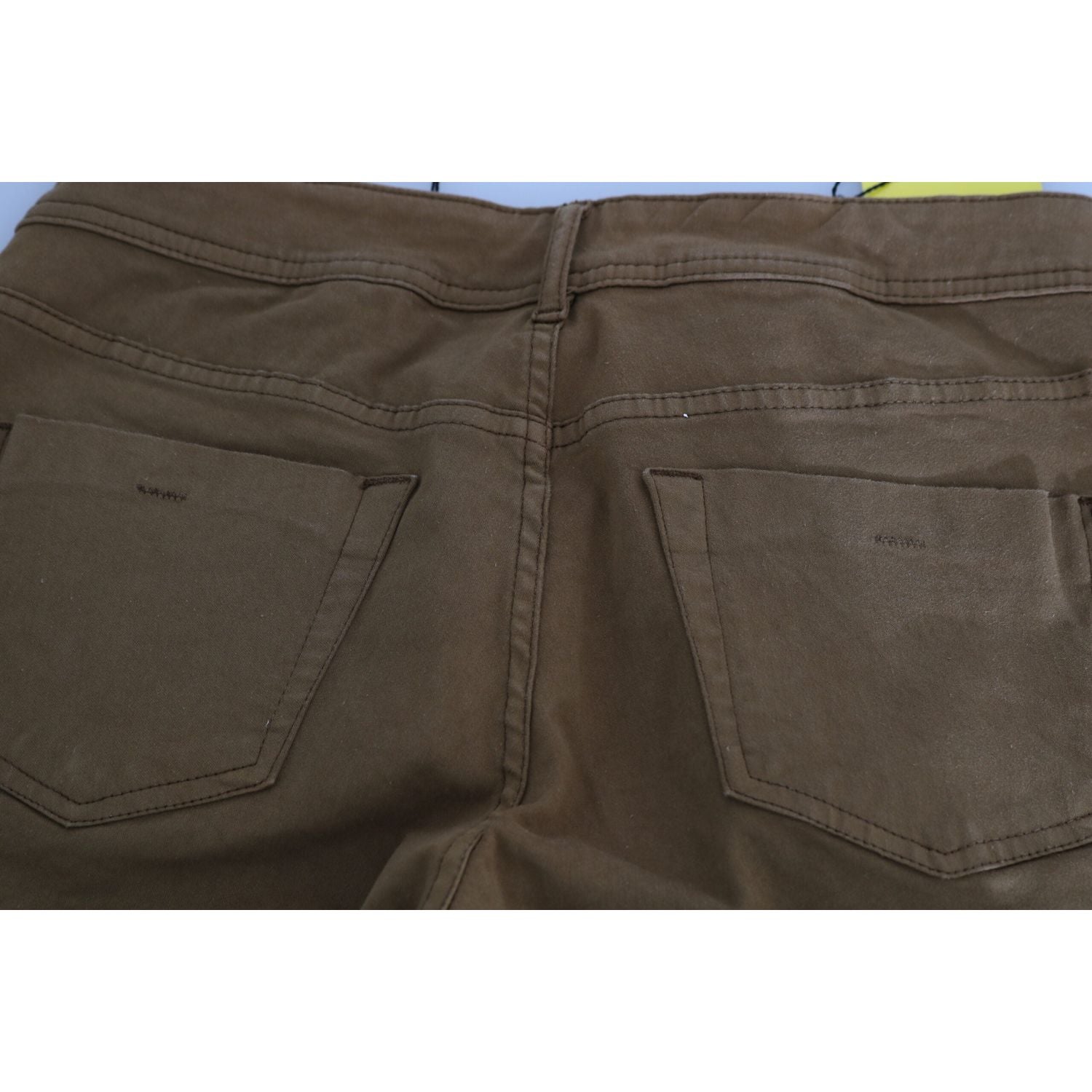 PLEIN SUD Brown Cotton Mid Waist Skinny Slim Fit Denim Jeans