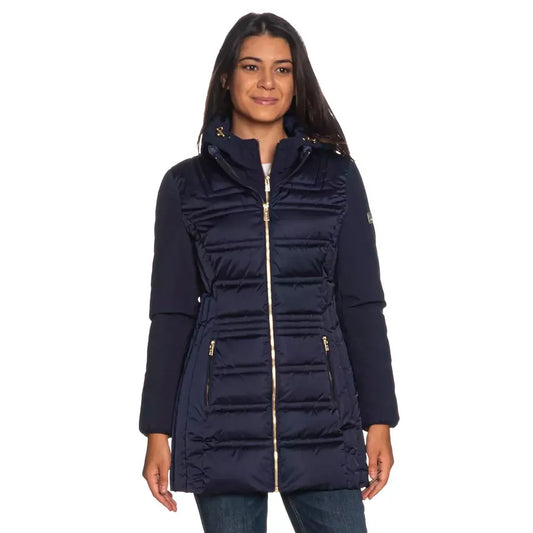 Yes Zee Blue Polyester Women Jacket