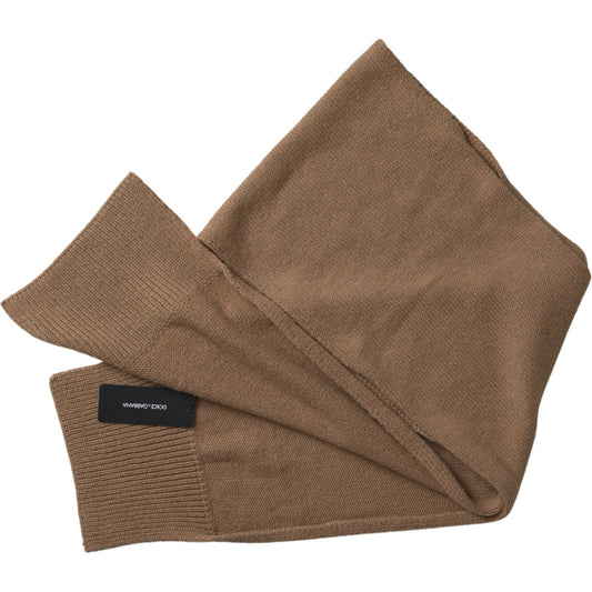 Dolce & Gabbana Elegant Camel Brown Women's Scarf Dolce & Gabbana Dim Gray